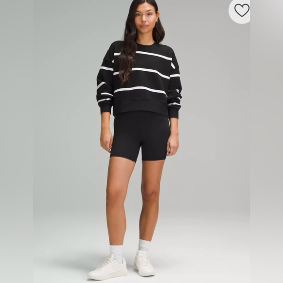 lululemon athletica Tops - TAKE 50% OFF! Lululemon Perfectly Oversized Cropped Crew NWT!